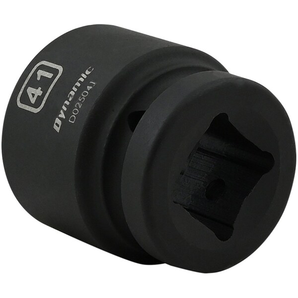Dynamic 1" Drive Standard Socket, Black Phosphate, Tools 41MM X 1" Drive, 6 Point Standard Length - D025041
