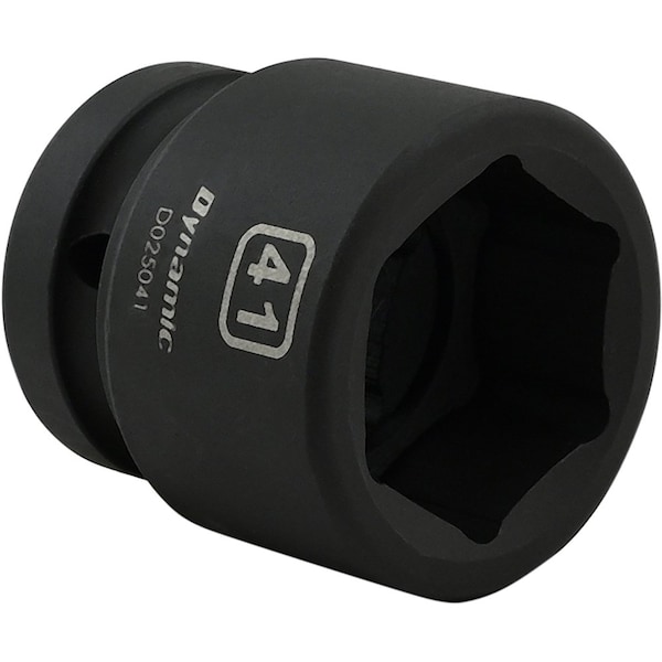 Dynamic 1" Drive Standard Socket, Black Phosphate, Tools 41MM X 1" Drive, 6 Point Standard Length - D025041