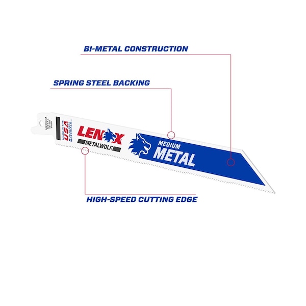Irwin 8 in L x 18 TPI Bi-Metal - 20487B818R