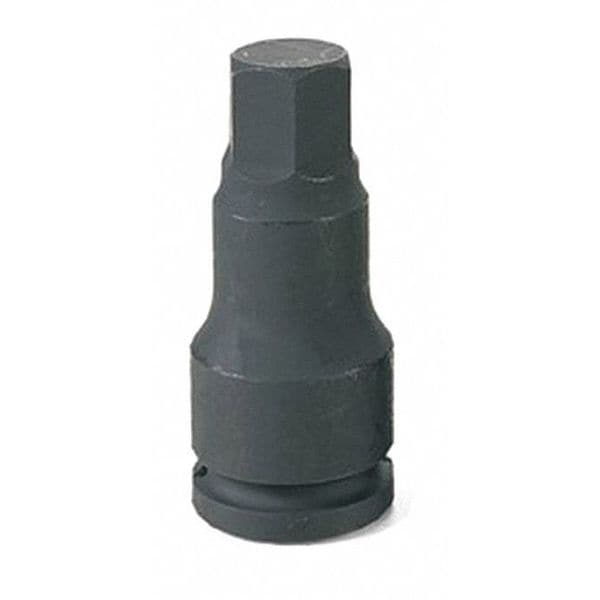 Grey Pneumatic 3/4" Drive Impact Socket Chrome plated, 1/2", 3/4"D, Hex Male, Black - 3916F
