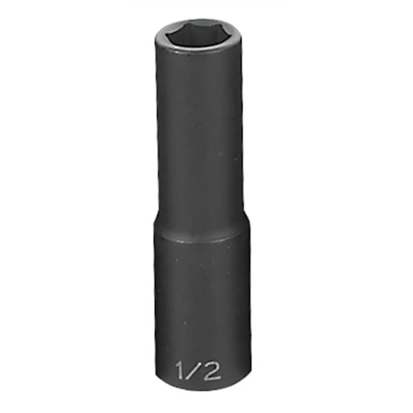 Grey Pneumatic 1/2" Drive, 1/2 Size, SAE Socket, 6 Points, 1/2", 1/2"D, 6pt. D - 2016D