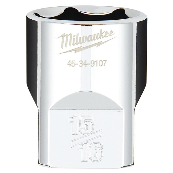 Milwaukee Tool 1/2 in. Drive 15/16 in. SAE 6-Point Socket with FOUR FLAT Sides - 45-34-9107