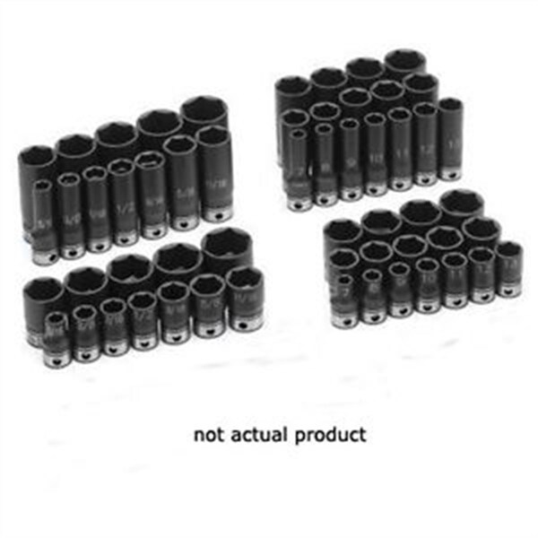 Grey Pneumatic 3/8" Drive, 13mm Metric Socket, 6 Points, Duo-1/2"Dx15/16", Standard - 81013MD