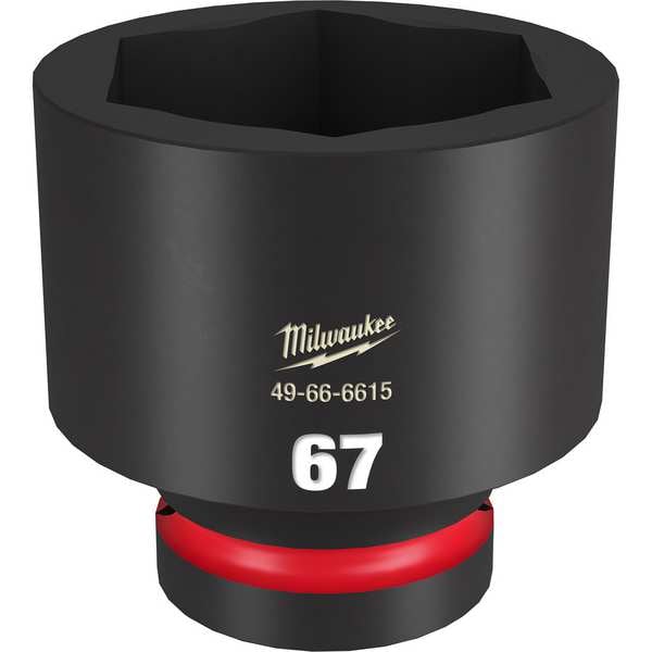 Milwaukee Tool 67mm SHOCKWAVE Impact Duty 1 in. Drive Standard 6 Point Impact Socket - 49-66-6615