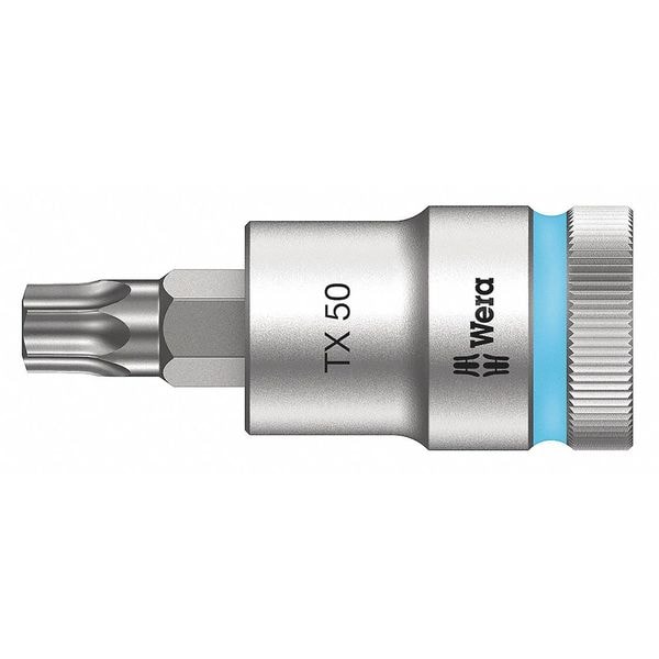 Wera 1/2 in Drive Torx(R) Socket Bit Torx(R) T50 Tip, 2 3/8 in L - 05003836001