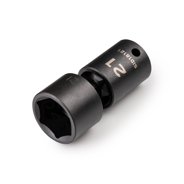Tekton 3/8 in Drive Impact Universal Joint Socket 21 mm, Metric - SID18121