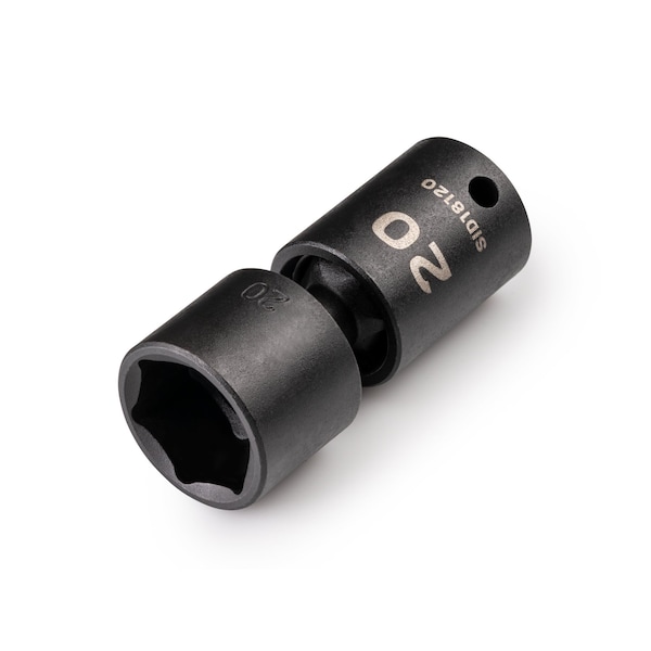 Tekton 3/8 in Drive Impact Universal Joint Socket 20 mm, Metric - SID18120