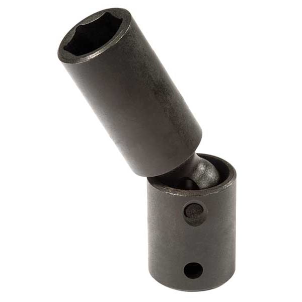 Proto 1/2 in Drive Flex Impact Socket, Metric, black oxide, 3 1/2 in L - J75413MP