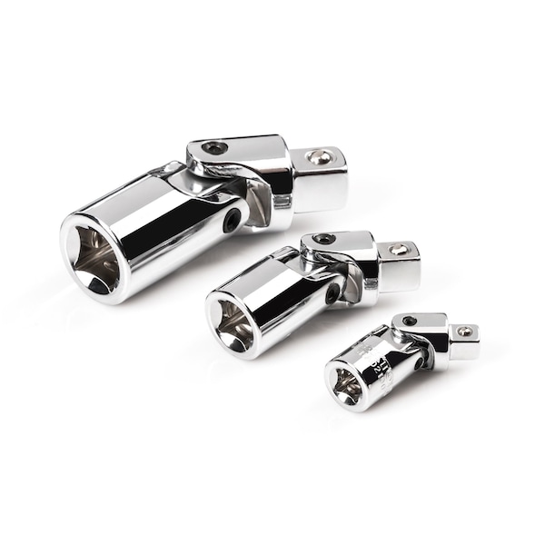 Tekton 1/4, 3/8, 1/2 Inch Drive Universal Joint Set (3-Piece) - SHA99004