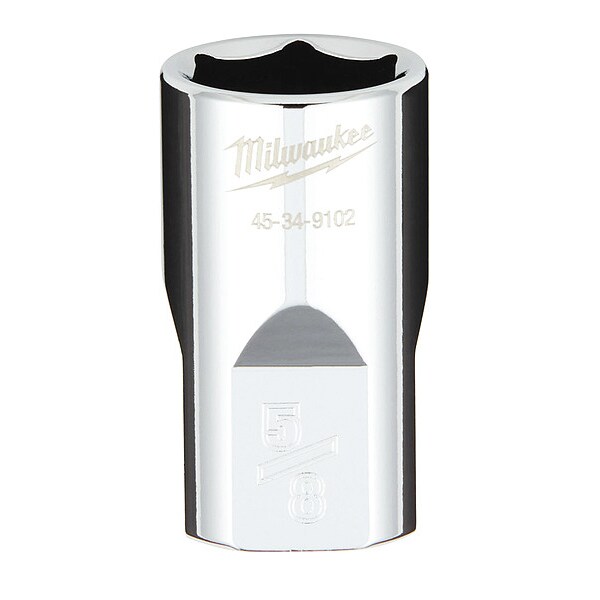 Milwaukee Tool 1/2 in. Drive 5/8 in. SAE 6-Point Socket with FOUR FLAT Sides - 45-34-9102