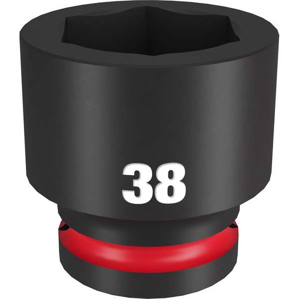 Milwaukee Tool 38mm SHOCKWAVE Impact Duty 3/4 in. Drive Standard 6 Point Impact Socket - 49-66-6376