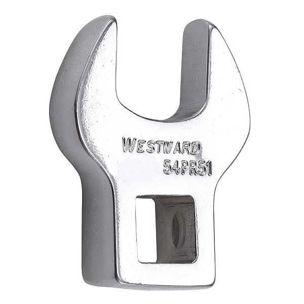 Westward Crowfoot Socket Wrench, 15mm Socket, Crwft Wrnch, Stl, DrvSz 3/8", HdSz 15mm - 54PR51