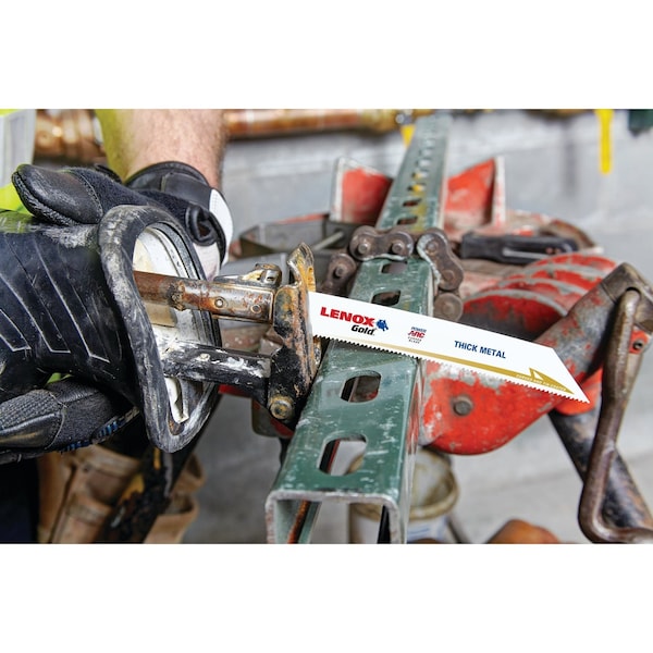 Irwin Lenox Gold 8 in. Bi-Metal Reciprocating Saw Blade 18 TPI 5 pk - 21070818GR
