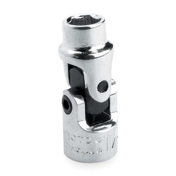 Proto 1/4 in Drive, 7/16" Hex SAE Socket, 6 Points, Flex Steel, Chrome, 7/16 - J4774A
