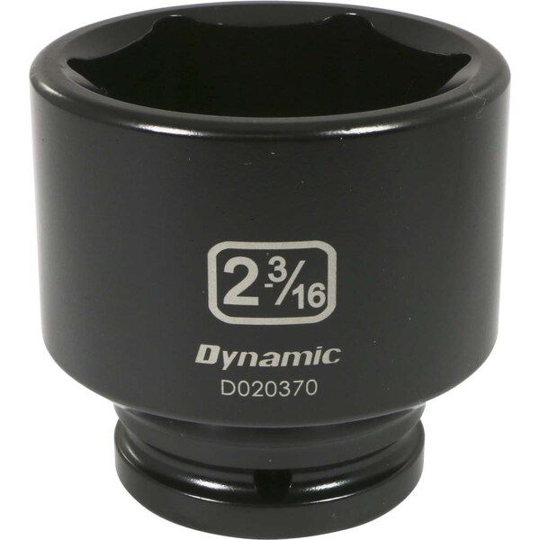 Dynamic 3/4" Drive Standard Socket, Black Phosphate, Tools 3/4" Drive 6 Point SAE, 2-3/16" Standard Length - D020370