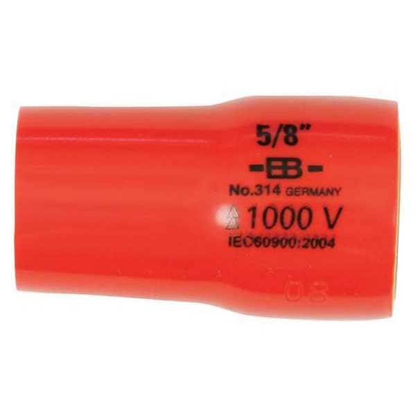 Wiha 3/8 in Drive Insulated Socket 7/8 in, Hex, SAE - 31440