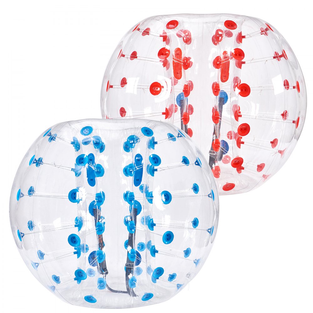 VEVOR Inflatable Bumper Balls 2-Pack, 5FT/1.5M Body Sumo Zorb Balls for Teen & Adult, 0.8mm Thick PVC Human Hamster Bubble Balls for Outdoor Team Gaming Play, Bumper Bopper Toys for Garden, Yard, Park - CRKCQPPQZJ5YNZ1K7V0