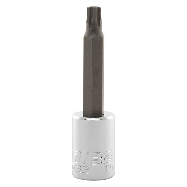 Proto 3/8 in Drive Hex Socket Bit SAE 7/32 in Tip, 2 3/4 in L - J4990R-7/32