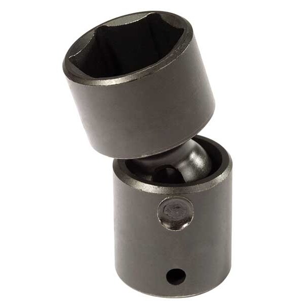Proto 1/2 in Drive Flex Impact Socket, SAE, black oxide, 2 53/64 in L - J74283P