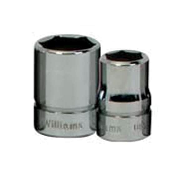 Williams 3/8" Drive, 7/16" SAE Socket, 6 Points, 3/8" D, 6Pt, 7/16 - B-614