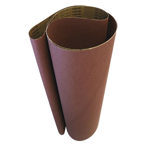Vsm Abrasive Belt, 24 Grit, Cerámica, 25x60", Paquete de 2, Recubierto, 25" de Ancho, 60" de Largo, 24 Grit, Extra Grueso, Cerámica, Rojo - 307906