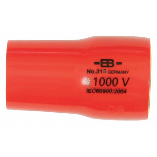 Wiha 3/8 in Drive Insulated Socket 22 mm, Hex, Metric - 31522