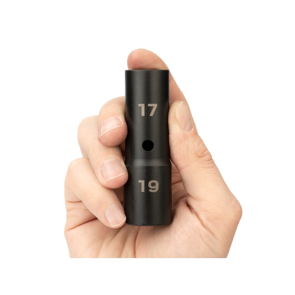 Tekton 1/2 Inch Drive 17 x 19 mm Thin Wall Impact Flip Socket - SIF21719