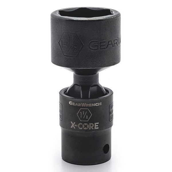 Gearwrench 1/2"Drive 6 Point Standard X-Core Pinless Impact Universal SAE Socket 9/16" - 84738