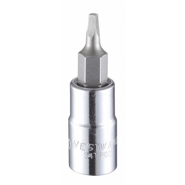Westward 1/4 in Drive Square Socket Bit SAE R0 Tip, 1 1/2 in L - 54TP02