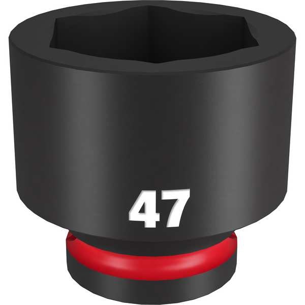 Milwaukee Tool 47mm SHOCKWAVE Impact Duty 3/4 in. Drive Standard 6 Point Impact Socket - 49-66-6385