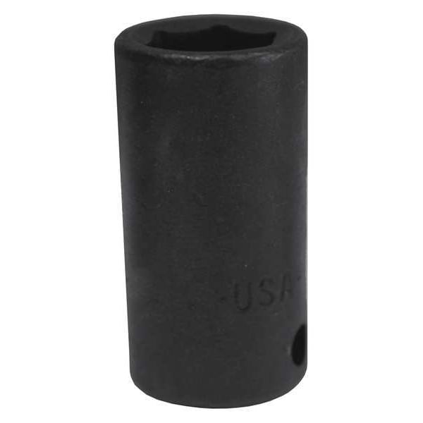 Sk Professional Tools 3/8 " Drive Impact Socket Deep Socket, Black Oxide, Steel, 15 mm - 8985