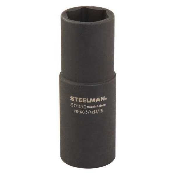 Steelman 1/2" Drive Impact Socket black oxide, Flip   3/4" x 13/16 - 301150