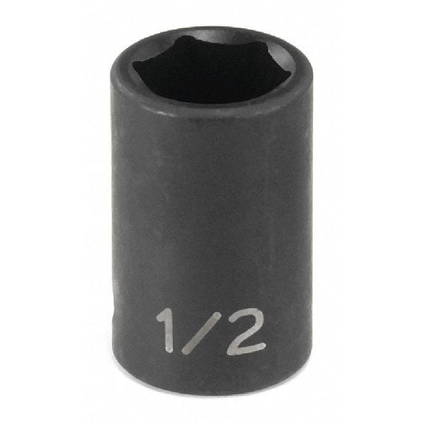 Grey Pneumatic 3/8" Drive Impact Socket Chrome plated, 3/8", 3/8"D, 6pt. - 1012R