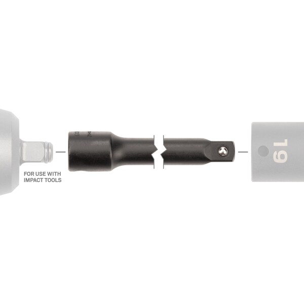Tekton 3/8 Inch Drive x 6 Inch Impact Extension - SIA11106