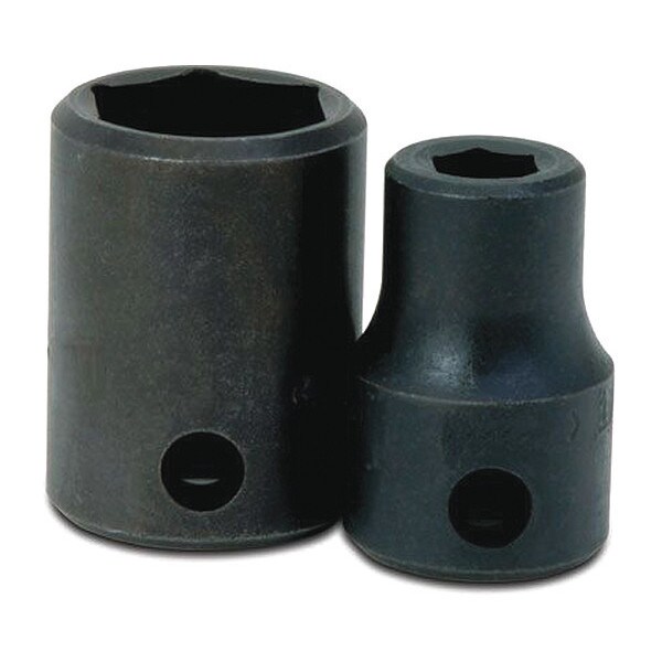 Williams 1/2" Drive Impact Socket Black Industrial, Standard 1/2" D, 6Pt, 22mm - 4M-622