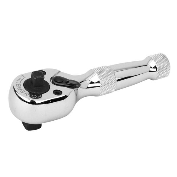 Powerbuilt 1/4"X3/8" Dual Drive Little Ratchet Handle, 940931 - 940931