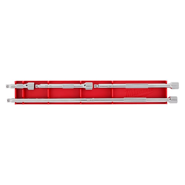 Milwaukee Tool Socket Extension Set 3/8 in Dr, 16 in L, 4 Pieces, Chrome - 48-22-9351