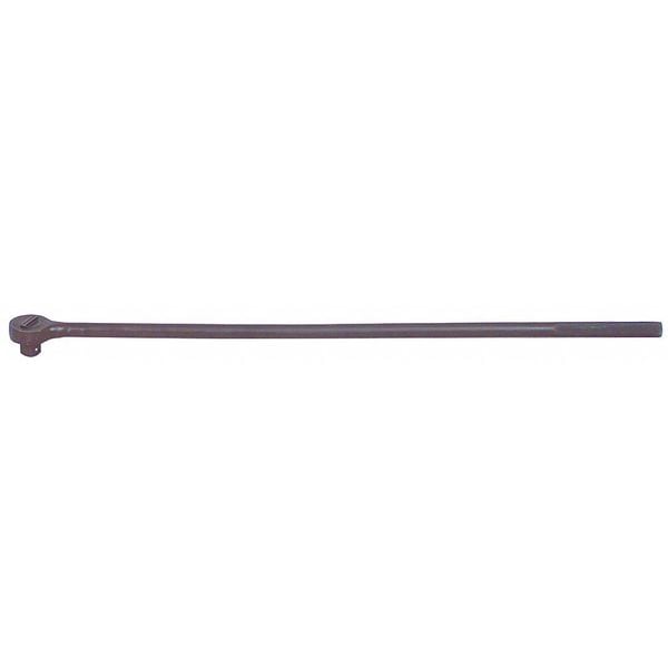 Wright Tool 3/4" Drive 45 Geared Teeth Knurled Ratchet, 3/4" Drive, 42" L, Black - 6425