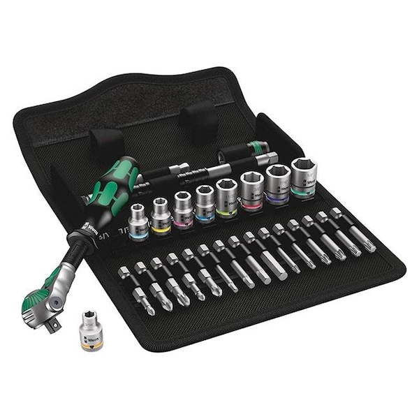 Wera Zyklop Speed Ratchet Set 1/4" - SAE - 5004019001