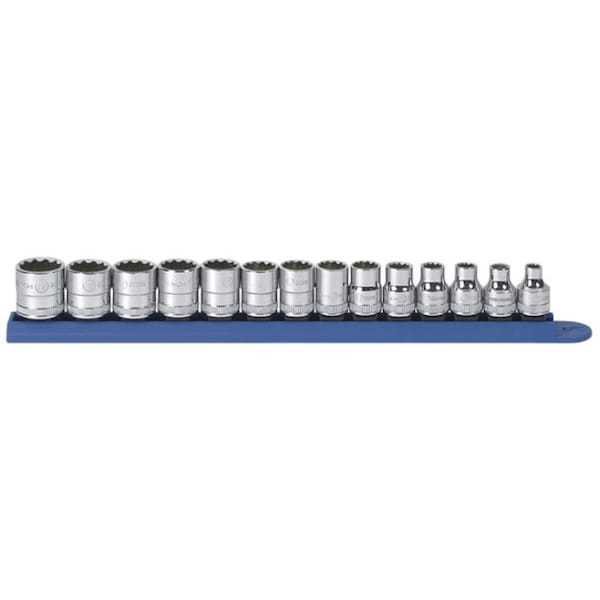 Gearwrench 14 Piece 3/8" Drive 12 Point Standard Metric Socket Set - 80560