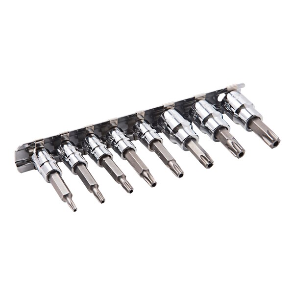 Steelman 8-Piece 1/4" and 3/8" Drive Tamper-Resistant Star Bit Socket Set - 55506