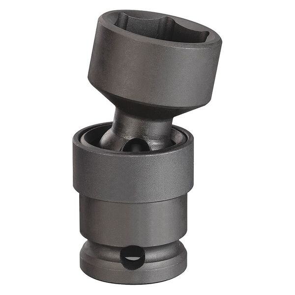 Westward WESTWARD 1/2 in Drive Impact Socket, Standard Socket, Black Oxide, 1 3/16 in - 4LXE1