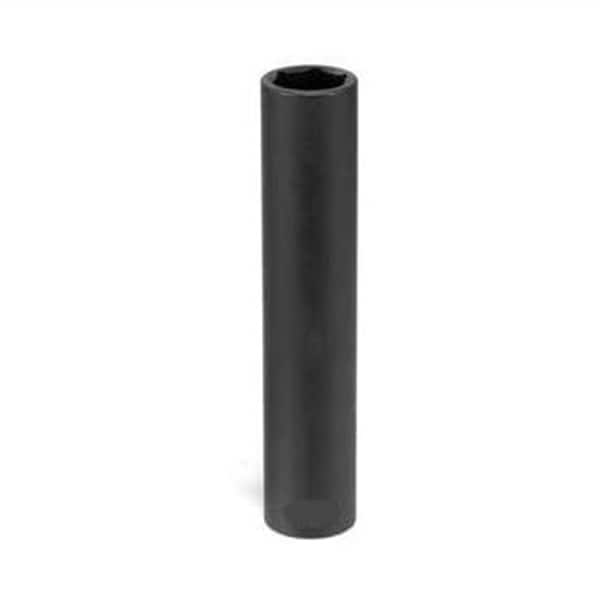 Grey Pneumatic 1/2" Drive, 7/8 Size, SAE Socket, 6 Points, 7/8", 1/2"D, 6pt., D, Black - 2028XD