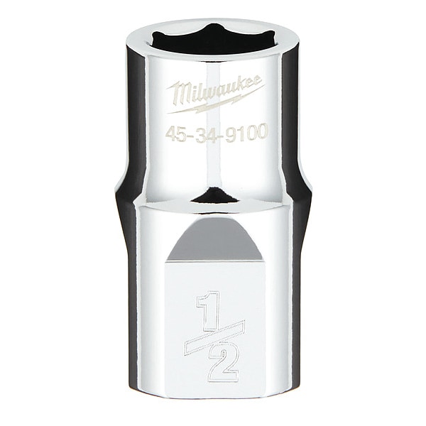 Milwaukee Tool 1/2 in. Drive 1/2 in. SAE 6-Point Socket with FOUR FLAT Sides - 45-34-9100