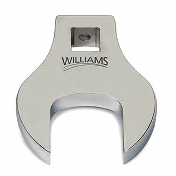 Williams 3/8" Drive, SAE 1-3/16" Crowfoot Socket Wrench, Open End Head, High Polished Chrome Finish - 10713