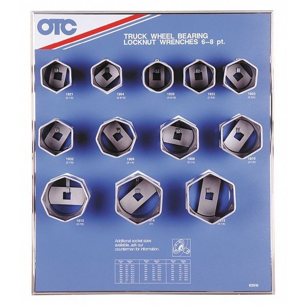 Otc Socket, 3/4"Dx1-1/4"Extra-L 3/4 in Dr, 12 Pieces, Paint - 9852