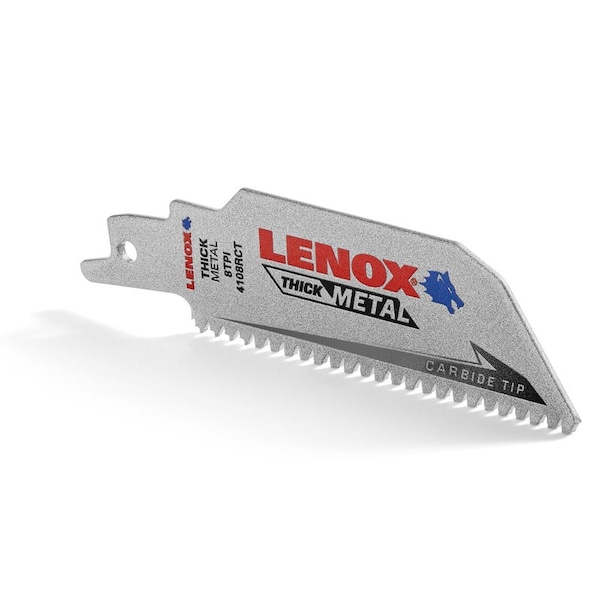 Irwin Lenox Lazer CT 4 in. Carbide Tipped Reciprocating Saw Blade 8 TPI 1 pc - 2014212