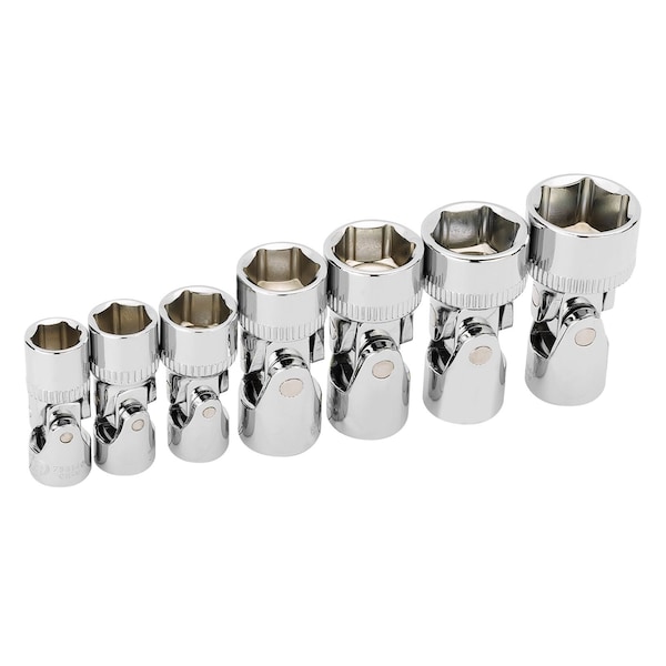 Ingersoll-Rand 7 Piece 6 Pt SAE Universal Joint Socket Set - 752036X