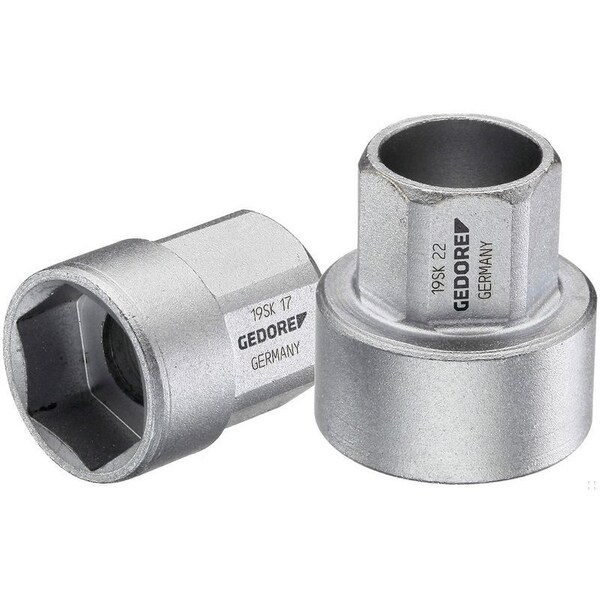 Gedore 18.95mm Hex Drive, 21mm Metric Socket, 6 Points - 19 SK 21
