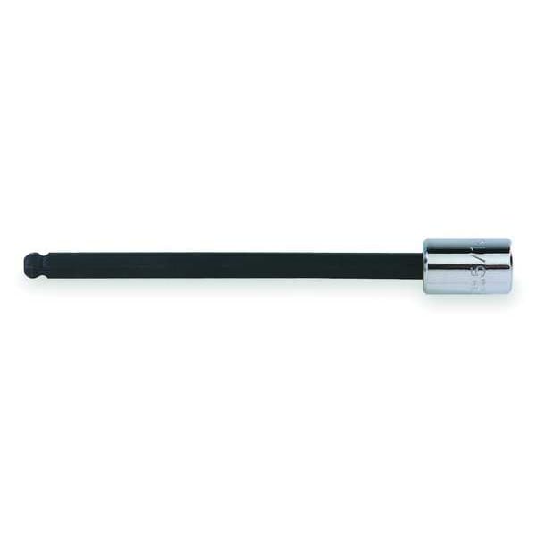 Proto 3/8 in Drive Ball Hex Socket Bit SAE 3/16 in Tip, 6 3/32 in L - J4906BD